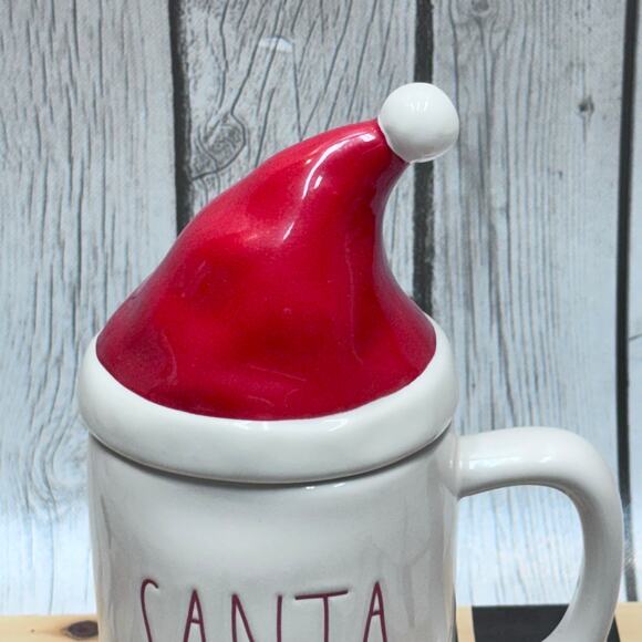 Rae Dunn Santa Mug with Santa Hat Topper - Picture 3 of 3